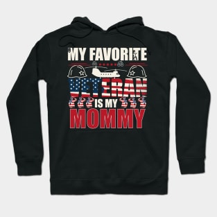 Military Veterans Day My favorite veteran is my family Mom Vintage Hoodie